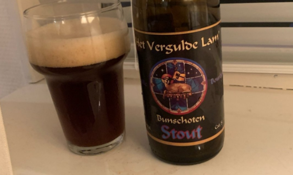 Vanille Bourbon Stout flesje 33cl met glas